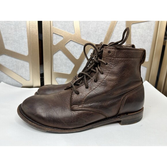 Vintage Shoe Co Women Soft Brown Leather Ankle Boots Low Heel Sz 9 M Riding USA - Picture 1 of 10